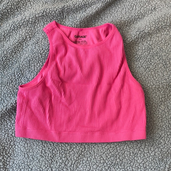 Seamless Racer High Neck Tank in Pink - Picture 3 of 4
